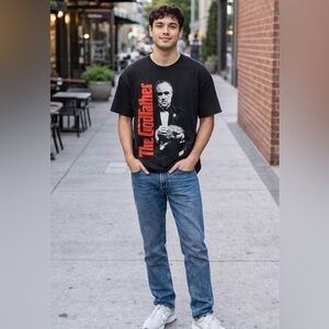 Classic Black Graphic Tee THE GODFATHER XL